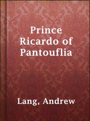 cover image of Prince Ricardo of Pantouflia